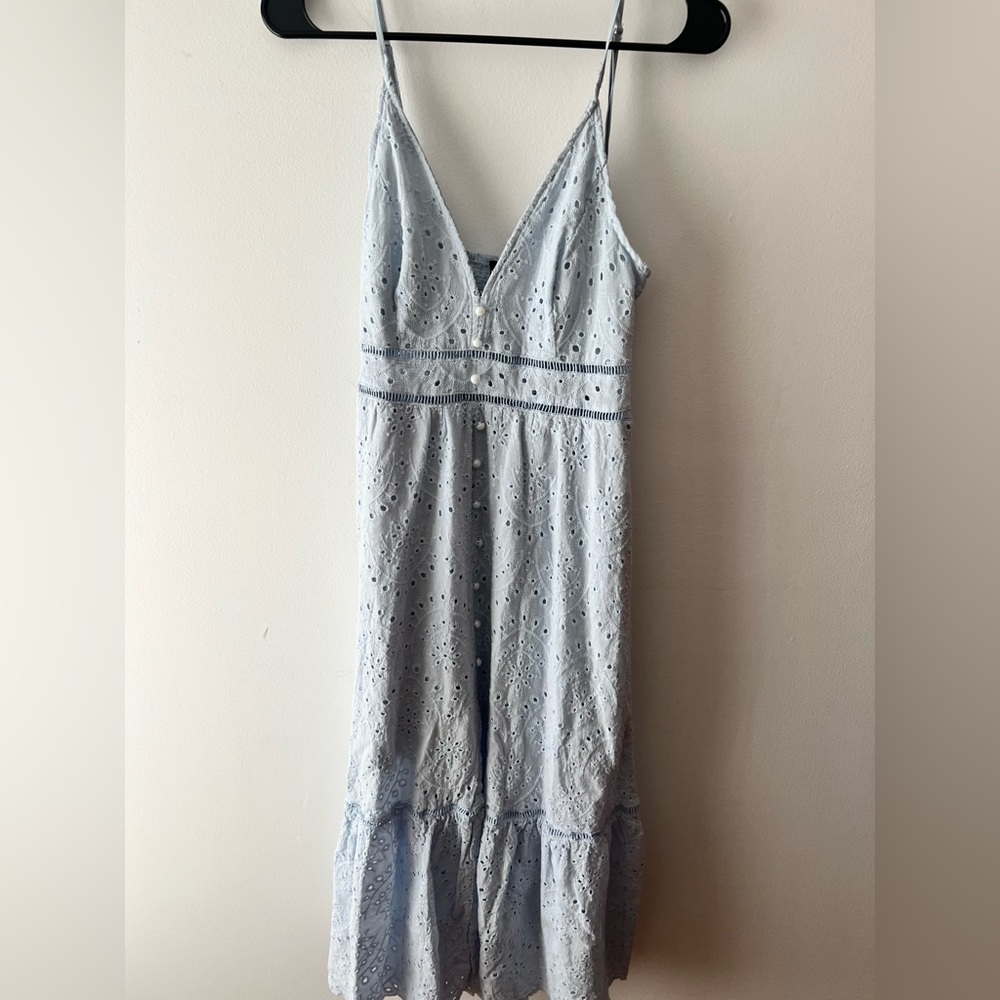 Simplee Apparel Light Blue Midi Dress